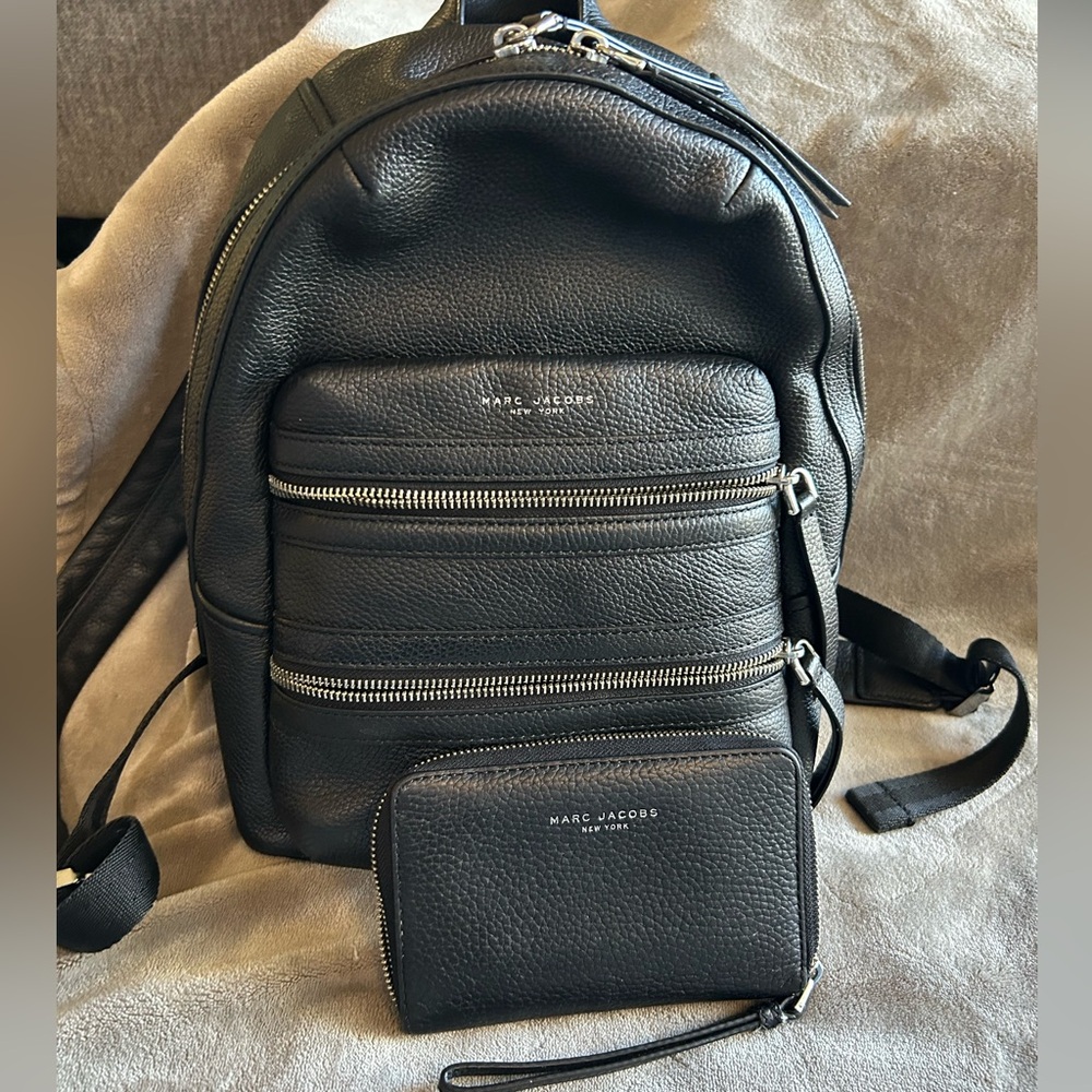 Marc Jacobs Biker Backpack with matching wallet